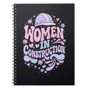 Women In Construction Retro Empowerment Notebook
