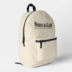 Women in GLAM Printed Backpack