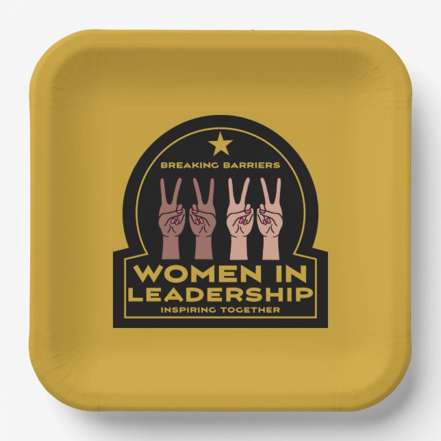 Women In leadership Paper Plate (Front)