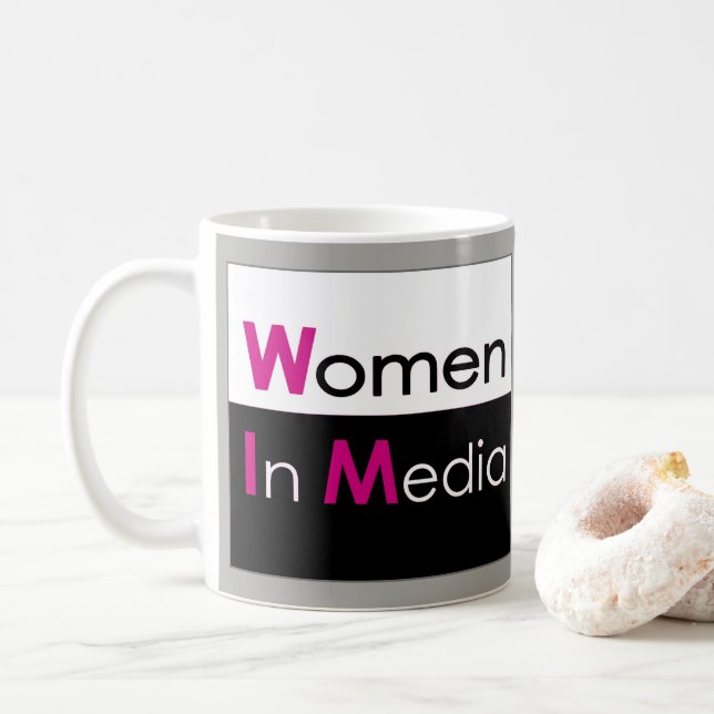 Women In Media Classic Mug Grey (With Donut)