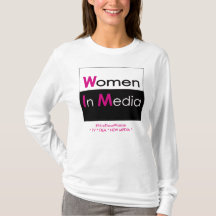 Women In Media Long Sleeve Tee Shirt White