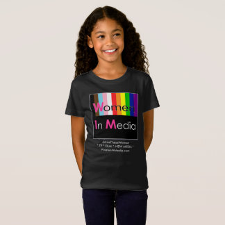 Women In Media Tee Shirt Black for Grrrrrls