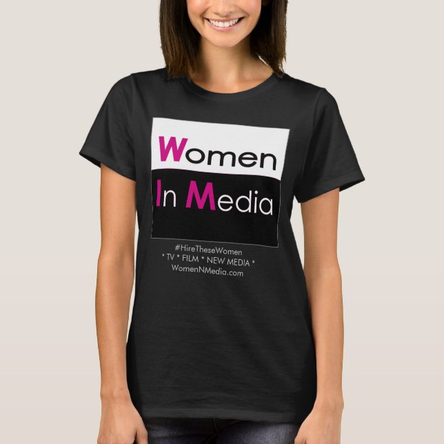 Women In Media Tee Shirt Grey (Front)