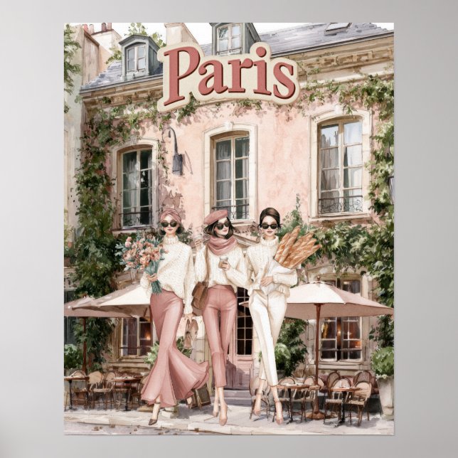 Women in Paris Poster (Front)