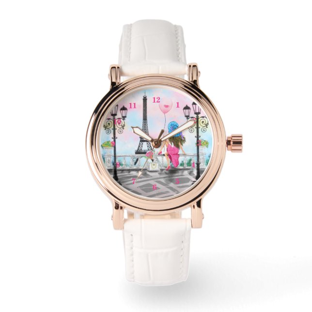 Women In Paris Watch with Eiffel Tower (Front)