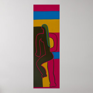 Women in Pink Poster