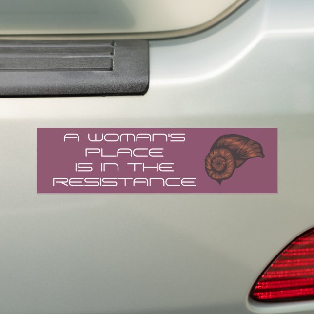 Women in Resistance Custom Bumper Sticker (On Car)