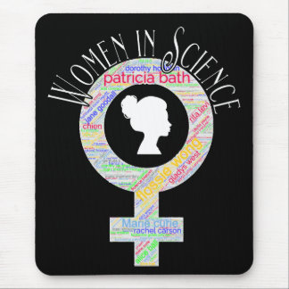Women In Science Female Gender Word Fill Design Mouse Mat