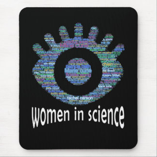 Women In Science Girls Eye Word Fill Design Mouse Mat