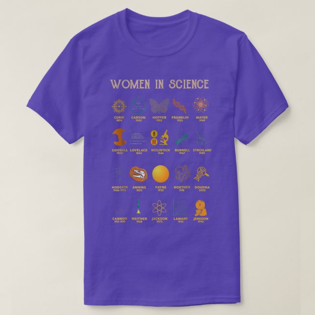 Women In Science Year Of Accomplishments 2546 T-Shirt (Design Front)