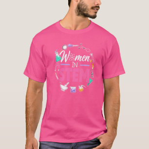 Women In Stem Steminist Engineering Biologist Scie T-Shirt