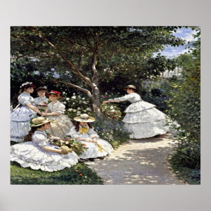 Women in the Garden - Portrait of Elegance Poster