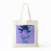 women in the sky tote bag