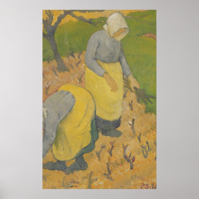 Women in the Vineyard, 1890 Poster (Front)