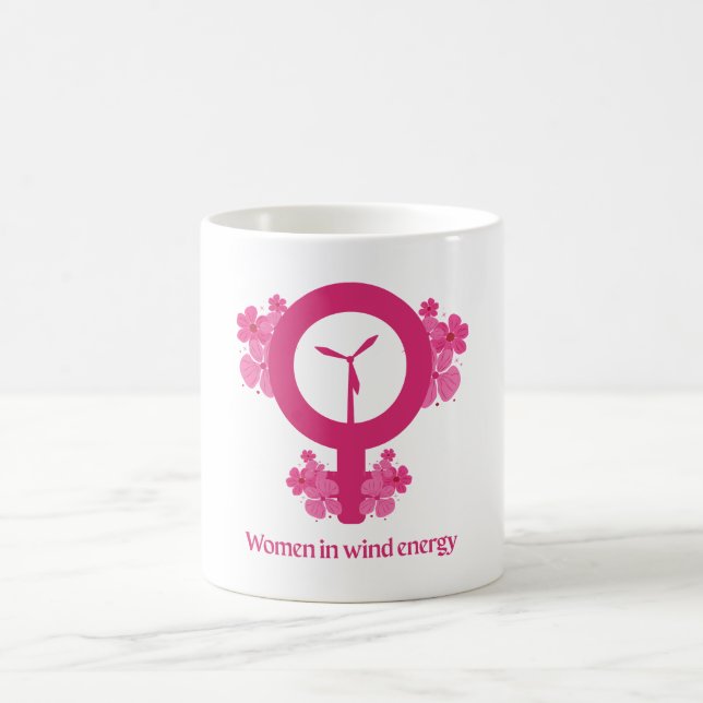 Women in Wind Energy – Feminist Gift Coffee Mug (Center)