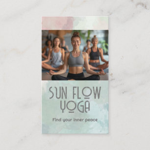 Women in Yoga Class Business Card