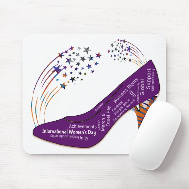 Women Inspired Motivated International Day Mouse Mat (With Mouse)