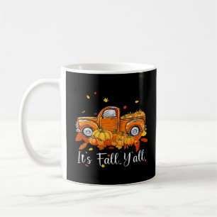 Women It’s Fall Y’all Pumpkin Autumn Tree Hello Fa Coffee Mug