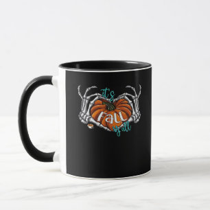 Women It’s Fall Y’all Pumpkin Gnome Autumn Tree He Mug