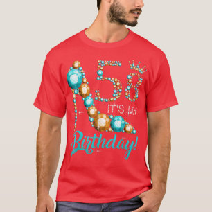 Women It's My 58th Shoe Crown Happy 58th birthday T-Shirt