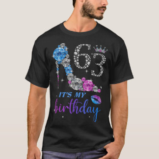 Women It's My 63rd Purple Shoe Crown Happy 63th bi T-Shirt