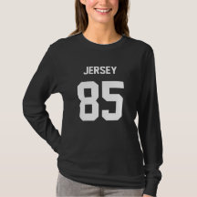Women "Jersey 85" Black Graphic T-Shirt 