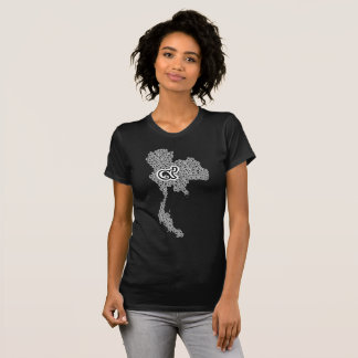 Women Jersey Memorial TShirt Map Thailand Rama 9th
