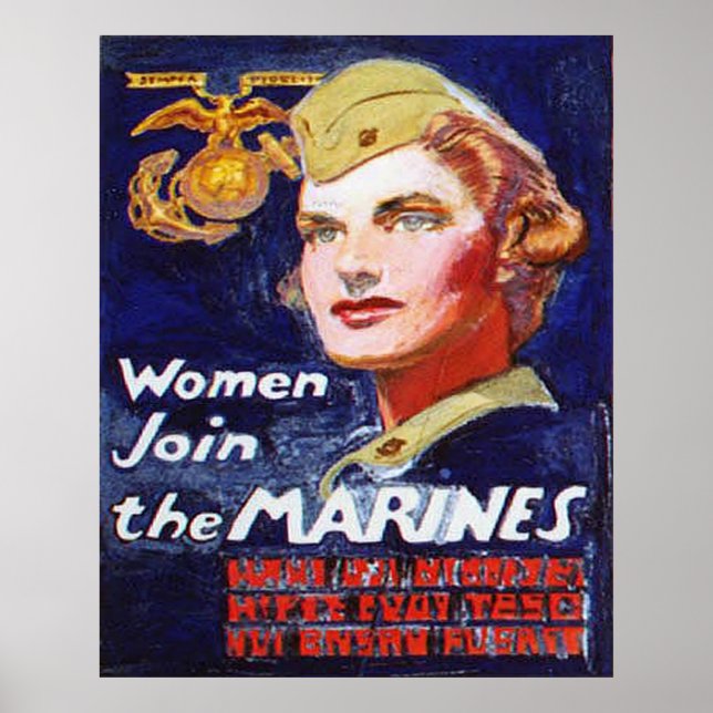 Women Join the MARINES Poster (Front)