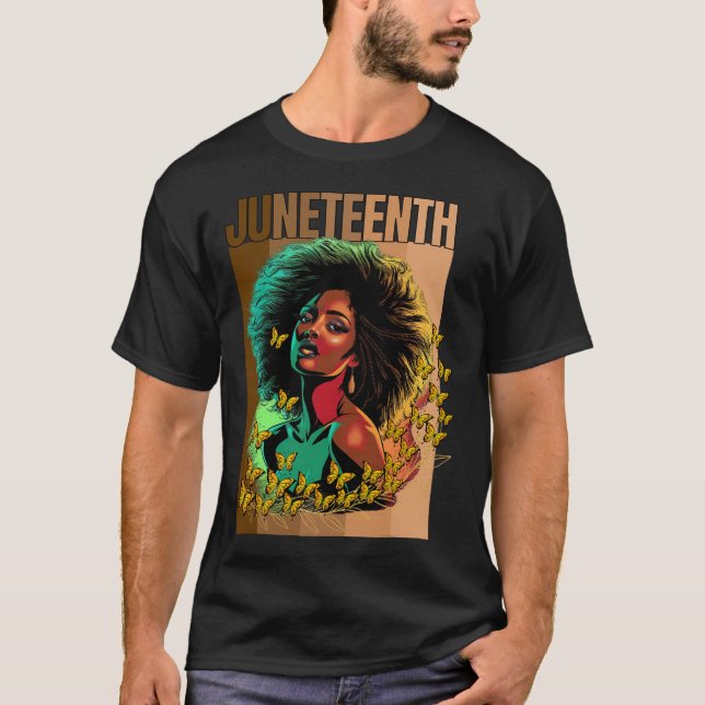 Women Juneteenth Is My Independence Day Black Woma T-Shirt (Front)