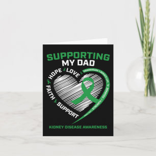 Women Kids Father Gifts Dad Kidney Disease Awarene Card