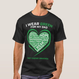 Women Kids Gifts Dad Kidney Transplant Disease Awa T-Shirt