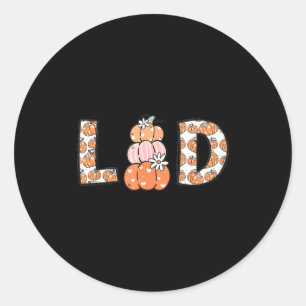 Women Labor And Delivery Nurse Fall Pumpkins Thank Classic Round Sticker