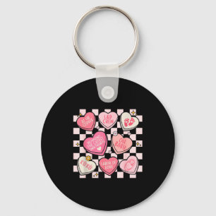 Women Labor And Delivery Nurse Hearts Candy Valent Key Ring