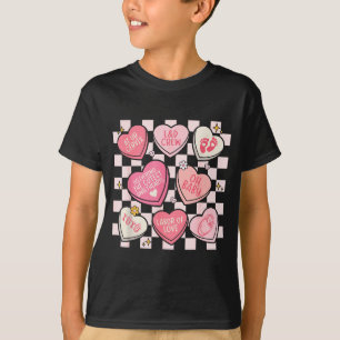 Women Labor And Delivery Nurse Hearts Candy Valent T-Shirt