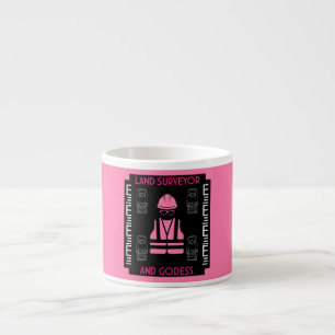 Women land surveyors espresso cup