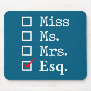 Women lawyer attorney law school graduation gift - mouse mat