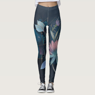 women leggings with cute florals