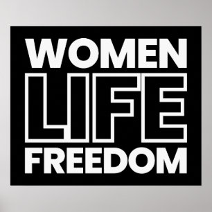 Women Life Freedom - Free Iran Poster