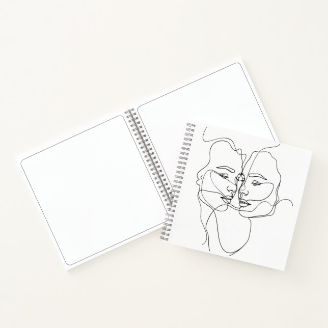 Women Line Art Notebook (Inside)