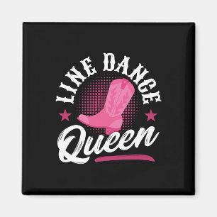 Women Line Dancer Queen Line Dancing Mum Line Danc Magnet