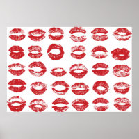 Women lips set. Hand drawn watercolor lips isolate