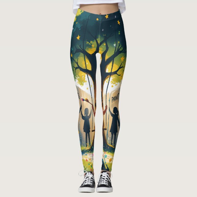 women llegging covered kids dreams leggings (Front)