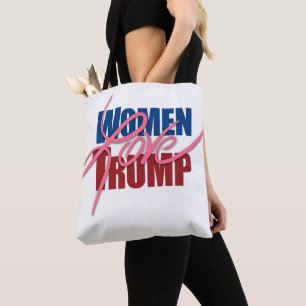 Women Love Trump Tote Bag
