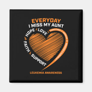 Women Loving Memory In Remembrance Aunt Leukaemia Magnet