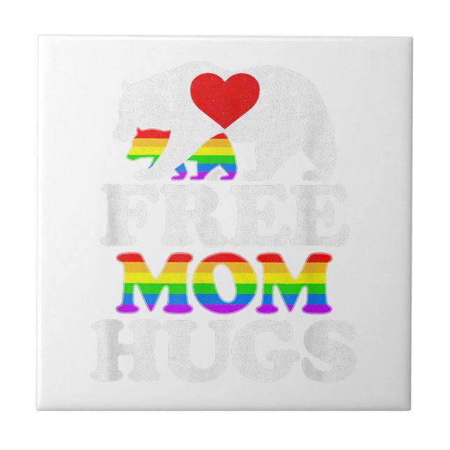 Women Mama Bear 3 Cubz Mama Bear Mum Tile (Front)