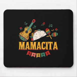 Women Mamacita Mexico Mum Cinco De Mayo Mouse Mat