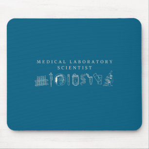 Women medical technologist laboratory scientist ml mouse mat