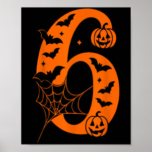 Women Men Couple Halloween Costume 6 7 Rizz Six Se Poster