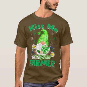 Women Men Farmer Gnome Saint Patricks Shenanigans T-Shirt