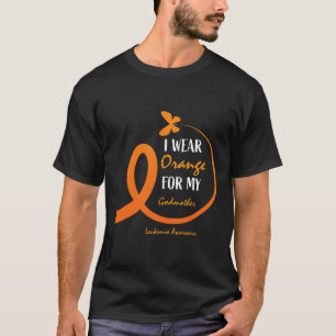 Women Men I Wear Orange For My Godmother Leukaemia T-Shirt